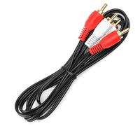Blendend Cavo audio 2RCA a 2RCA da 1,5 m, nero, ideale per collegare dispositivi audio e trasmettere audio di alta qualità.