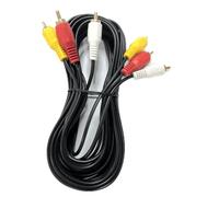 Blendend Cavo audio 3RCA-3RCA di 3 metri di lunghezza, colore nero, ideale per collegare apparecchiature audio e video con ingresso e uscita RCA. Offre una connessione Durabilità.