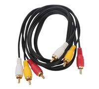 Blendend Cavo audio 3RCA a 3RCA, 1,5 m, nero. Goditi una qualità audio eccezionale con connessioni stabili e durevoli, ideali per apparecchiature audio e video.