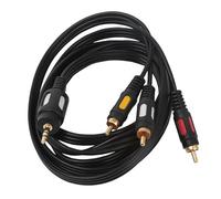 Blendend Cavo audio nero 3x RCA da 1,8 m, ideale per collegare apparecchiature audio e video, garantisce una trasmissione chiara e senza interferenze per godere a casa.