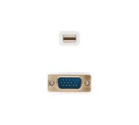 Blendend Cavo convertitore Mini DisplayPort a VGA, maschio a maschio, colore bianco, lunghezza 5,0 metri, ideale per collegare dispositivi con uscita Mini DP a schermi con ingresso VGA.