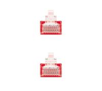 Blendend Cavo di rete CAT.5E UTP AWG24, rosso, 1,0 m, ideale per connessioni di rete Ethernet in ufficio e casa.