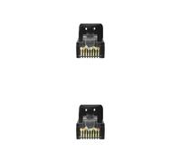 Blendend Cavo di rete LSZH Cat.6A UTP, calibro AWG24, nero, lunghezza 30 cm, offre un'elevata efficienza di trasmissione dei dati, ideale per configurazioni di rete avanzate.