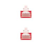 Blendend Cavo di rete UTP categoria 6 UTP, calibro AWG24, rosso, lunghezza 25 cm, ideale per connessioni di rete in spazi ristretti.