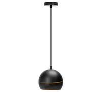 Blendend Ciondolo in ferro nero E27 senza fonte di luce, stile industriale, ideale per illuminazione decorativa in casa e locali commerciali.