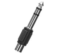 Blendend Connettore audio/video da 6,35 Maschio a RCA Femmina, Nero