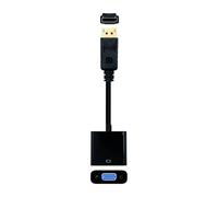 Blendend Convertitore da DisplayPort maschio a SVGA femmina, nero, lunghezza 15 cm. Ideale per collegare il PC a monitor con ingresso SVGA.