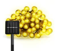 Blendend Ghirlande per esterni solari, 12 m 50 LED luci natalizie esterne, ghirlanda solare esterna con 8 modalità 2700 K, IP65, ghirlanda solare per esterni, per giardino, terrazza, Natale. Bolla