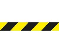 blendend Nastro adesivo nero e giallo, resistente, alta aderenza, facile applicazione, ideale per segnaletica e artigianato.