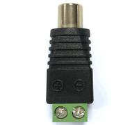 Blendend Spina femmina RCA con terminale a vite, connessione AV, colori nero e verde, ideale per audio e video in progetti elettrici.