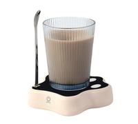 Blender Base, Automatic Tazze Mixer, 6.5 Inches Ricaricabile Stirring Base, Coffee Spoon, Hands-Free Mixing, Portatile Drink Stirrer for Glass Cups, Home, Kitchen, Hotel, Ristoranti