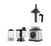 Blender frullatore professionale 3 in 1 per casa, 6000 W, frullatore frullatore, 3 vasetti (2,5 l/2 l/0,8 l), 15 velocità, lame in acciaio inox, per frullati, ghiaccio tritato, succhi e macinazione di