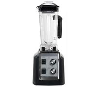 Blender per frullati elettrici commerciali, barattolo di vetro 2L e motore 110-240 V, lame in acciaio inossidabile per macinazione/ghiaccio, ristorante per il banco black