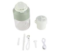 Blender portatile cordless ricaricabile 1L Blender da viaggio di grande capacità con 10 pale 18000 rpm potente succo di frutta di ghiaccio schiacciante per feste in palestra (Verde)