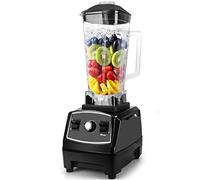 Blender Smoothie Maker with 2l Glass Jug and 6 Sharp Stainless Steel Blades for Smoothie Milk Shake Frozen Fruit and Ice Crush (Black)