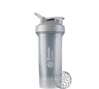 BlenderBottle Classic V2 Shaker Bottle con sfera in acciaio inox, perfetta per frullati proteici, lavabile in lavastoviglie, 830 ml, grigio ghiaia