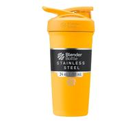 BlenderBottle Strada Shaker Cup isolato in acciaio inox con frusta in filo, 680 ml, mango