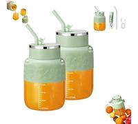 Blendgo 800 Portable Blender,2025 Upgrade Blendgo 800 Portable Blender,Drink Directly From The Mouth,for Smoothies Bottle,Juices and Shakes (Green*2pcs)