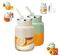Blendgo 800 Portable Blender,2025 Upgrade Blendgo 800 Portable Blender,Drink Directly From The Mouth,for Smoothies Bottle,Juices and Shakes (White+Green)