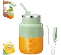 Blendgo 800 - Portable Blender, 2025 Upgrade Cordless Portable Blender, Multifunctional Large-Capacity Wireless Portablejuicercup, Electric Blender Suitable for Picnics, Office, Gym (Green)