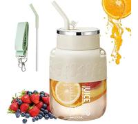 Blendgo 800 - Portable Blender 28 Oz, 2025 Upgrade Cordless Portable Blender with Straw and Crossbody Straps, Hydration/Juicing 2-In-1 Blenders for Smoothies Juices and Shakes (White)