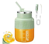 Blendgo 800 - Portable Blender,Cordless Portable Blender, with Straw and Crossbody Strap, Double-Click Quick Launch, Large-Capacity Juicer Cup, for Shakes and Smoothies (Green,800ML)