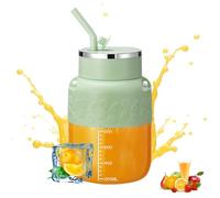 Blendgo 800 - Portable Blender, Portable Blender For Smoothies, With Straw And Crossbody Strap, Double-Click Quick Launch, For Smoothies, Shakes, Food Prep & Frozen Blending (White)