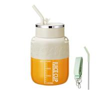 Blendgo 800 Portable Blender, with Straw and Crossbody Strap, 28 oz, Drink Directly from the Mouth, Can Make Smoothies, Electric Blender Suitable for Picnics, Office, Gym (Beige)