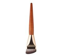 Blending Brush For Makeup - 1Count Wooden Handle Highlighter Brush, Face Tool, Professional Contour Applicator | Cosmetic Liquid Cream Powder Buffing Cosmetics Blender For Finish