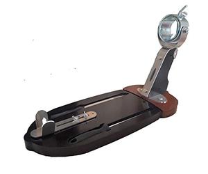 BlendNature Gourmet - Porta prosciutto professionale girevole a 360 gradi + prima qualità in legno certificato FSC + coltello da taglio e affilatore incorporati nella base per un facile accesso.