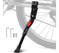 Blendura Cavalletto Bici 24-27 Pollici Supporto Regolabile, Piedino in Gomma Antiscivolo Cavalletto per Bici Adatto per Mountain Bike, BMX, 700c, MTB Nero