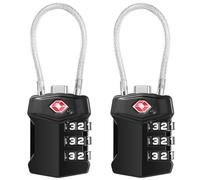Blendura Lucchetto Valigia TSA 2 Pezzi, Combinazione Viaggio 3 Cifre