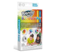 Blendy Pens Blend & Spray Set con 12 pennarelli, 6 camere di miscelazione e 1 aerografo, pennarelli magici ad acquerello, pennarelli in 12 colori per gradienti, set creativo per bambini dai 6 anni in