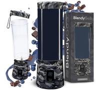 BlendyGo 3® Frullatore Portatile Elettrico, Mini Mixer Smoothie Maker, Frullatore per Smoothie con porta USB, Frullatore da tavolo da 550 ml, Senza BPA (Moro)