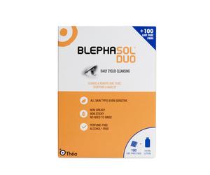 Blephasol Duo Palpebra Igiene Lozione 100ml + 100 senza Pelucchi Assorbenti