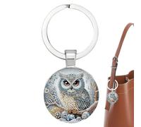 BLERING OWL - BOWL KEY RING Keys Home Keys Holder | Gioielli gufo uccello portachiavi | BOWL Key Ring Keys Home Keys Holder | Novità carino borsa da appendere per auto anello chiave per tua sorella o
