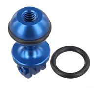 BlesConi 1 adattatore a sfera per immersioni, da 2,5 cm, in lega di alluminio, supporto per luce per fotografia subacquea, nero (blu)
