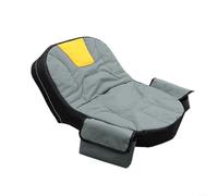 BlesConi 1 coprisedile per tosaerba per trattori esterni generali, regolabile, impermeabile, antipolvere, per la manutenzione del cortile, robusto materiale Oxford 48 x 40 x 35 cm (grigio-giallo)