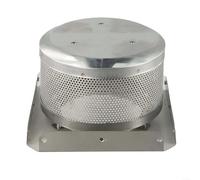 BlesConi 1 set di griglia a combustione in acciaio inox e base per riscaldatore a piramide a 4 lati, 304 materiale di ricambio per il calore del giardino all'aperto, design a 3 fori di diametro da 7