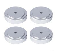 BlesConi 4 piedini ammortizzatori per apparecchiature audio, subwoofer, lettore DVD, in alluminio (40 x 10 mm)