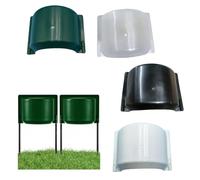 BlesConi 4 protezioni per irrigatori per prato, resistenti scudi in PP che proteggono le teste da tosaerba e auto, riducono gli sprechi d'acqua e l'overspray, accessori per irrigazione stabili ai