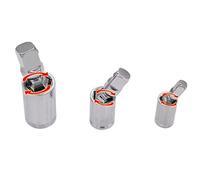 BlesConi Adattatore per chiave a cricchetto da 1/4", 3/8", 1/2", acciaio temprato (1/4")