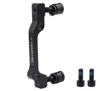 BlesConi Adattatore per pinza freno a disco per bicicletta, in lega di alluminio, da montante B a montante A, compatibile con rotori da 160 mm e 180 mm per meccanici (160 nero)