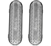 BlesConi Anteriore riflettente argento per scooter elettrici, per accessori in lega di alluminio per migliorare la sicurezza e la visibilità di guida, leggero, confezione da 2