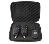 BlesConi Antipioggia Wireless Carp Fishing Bite Alarm Set con LED Flash e Suono, Sensibilità Regolabile per Mare e Roccia Pesca (1+2 Allarmi)