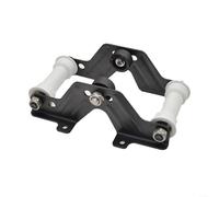 BlesConi Base di supporto per sedile vogatore Powerfun 500/550 e C2, parte di ricambio in metallo con ruote per esercizi silenziosi, nero