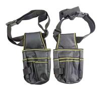 BlesConi Borsa degli attrezzi resistente, per grembiule da lavoro durevole con vita regolabile per elettricisti e falegnami (giallastro)