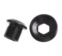 BlesConi Bullone e dado per pedivella della bicicletta per SRAM GXP X7 X9 X0 XX1 M15/M26 autoestraente, in lega di alluminio, nero