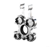 BlesConi Chiave per aeratore 12 in 1 per rubinetto, 16-24 mm, chiave aeratore per lavandino, in lega cromata, strumento idraulico per cucina e bagno