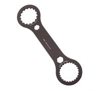 BlesConi Chiave per movimento centrale per la maggior parte delle marche di biciclette, strumento BB di precisione per riparazione di mountain bike, in lega di alluminio rossa 44/46 mm (nera)